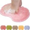 2026 New Silicone Massage Bath Mat, Upgraded Wall-Mounted Non-Slip Suction Cup Silicone Massage Mat, Suitable for Multiple Areas Such as Feet and Back (Pink) view 1