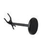 DONFAMDS Zinc Alloy Beard Shaving Tools Rack Dual Bracket Razor and Brush Holder Black Stable Stand for Men Bathroom Storage and Grooming Accessories view 1