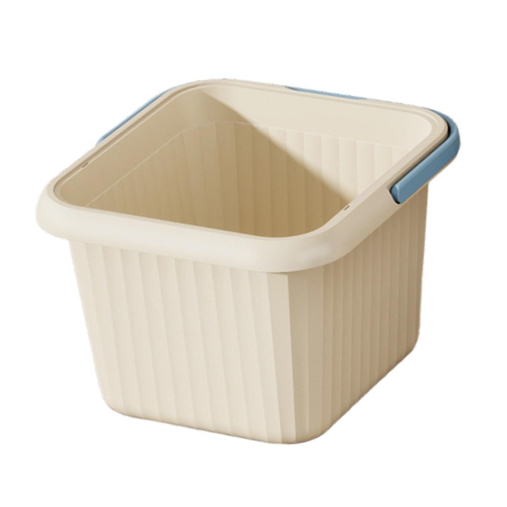 Teruyol Foot Basin with Massage Dots Convenient Portable Pedicure Lightweight Soaking Feet Bucket, blue