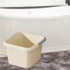 Teruyol Foot Basin with Massage Dots Convenient Portable Pedicure Lightweight Soaking Feet Bucket, blue view 2