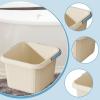 Teruyol Foot Basin with Massage Dots Convenient Portable Pedicure Lightweight Soaking Feet Bucket, blue view 4