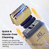Electric Razor for Men Face with Double Titanium Foils, Professional Barber-Style shavers for Men, USB Rechargeable, Includes Cleaning Brush, Protective Cap & Pouch (Gold) view 3