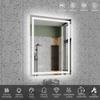 20"*28"LED Bathroom Mirror,Front-Lit and Back-Lit, Stepless Dimmable, 3 Colors CRI90+, Brightness Memory, Shatter-Proof,Anti-Fog LED Vanity Mirror, IP44 Waterproof (Transparent + Glass-2) view 2