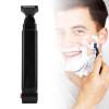 TARSHYRY Back Hair Trimmer for Men, Rechargeable Electric Body Groomer with Retractable Ergonomic Handle, Anti Slip Grip, USB Charging, Water Proof for Beard and Facial Trimmer (Black) view 4
