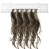 HEANUJJ Sturdy Acrylic Hair Extension Holder Wall Mount Suction Cup Hooks Hair Extension Organizer for Styling and Drying view 1