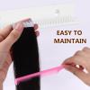 HEANUJJ Sturdy Acrylic Hair Extension Holder Wall Mount Suction Cup Hooks Hair Extension Organizer for Styling and Drying view 3