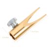 FESTFENDS Manual Eyebrow Lip Eyeliner Lipliner Pencil Sharpener Compact Dual Blade Cosmetic Pencil Sharpener Golden Color view 2