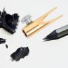 FESTFENDS Manual Eyebrow Lip Eyeliner Lipliner Pencil Sharpener Compact Dual Blade Cosmetic Pencil Sharpener Golden Color view 4