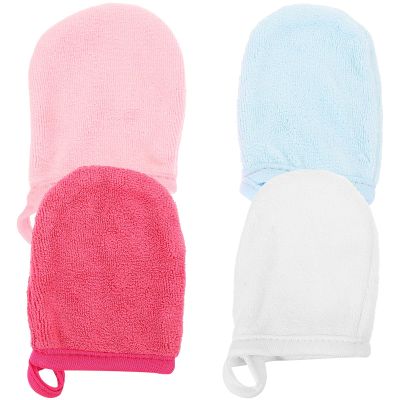 HEANUJJ Reusable Makeup Remover Pads Mitt for Face, Eye, Lips, Fine and Smooth Microfiber Facial Cleansing Cloths, Comfortable Face Wash Wipes for Skin Types,