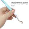 Nail Art Tweezers Stainless Steel Lightweight Versatile Fine Point Silicone Pressing Head Comfortable Grip for Salon Home Use 4 Pack view 3