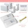 Nose Piercing Gun Kit - 72Pcs Self Nose Piercing Kit Unit Disposable Nose Piercing Gun Including 24Pcs Nose Piercing Gun with 24Pcs Built-in Nose Studs and 24Pcs Clean Tools for Nose Cartilage view 2