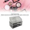 MAVIS LAVEN Makeup Vanity Organizer, Stackable Clear Cosmetic Display Case with 2 Drawers and 1 Tray, for Makeup Brush Lipstick Jewelry view 3