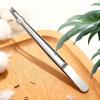Tweezers for Eyebrows - Stainless Steel Eyebrow Plucking Clippers - Facial Hair Removal Tweezers,for Home Travel Vacation College Dorm Apartment Salon Barbershop view 3
