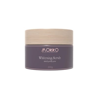 Mokko Active Nila Face Scrub with Prickly Pear Oil Brightening Exfoliator for Face | Reduces Dark Spots, Evens Skin Tone & Smooths Texture 200g
