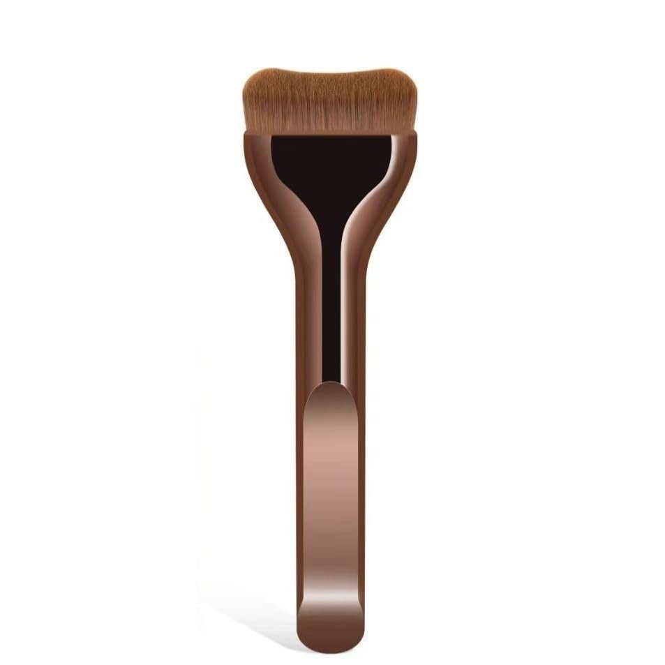 1pcs Ultra-thin and wide-tipped foundation brush with no trace of coverage, non-fading powder, flat head and soft bristles, a beauty tool for makeup application.