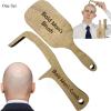 2PS Wooden Comb for Bald Men, Fun Gift Idea, Non-Electric Pine Wood Craft, Perfect for Christmas, Harsh Hair Styling Tool, Hair Styling Combs view 3
