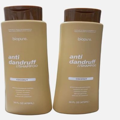 2 Pack ANTI DANRUFF Shampoo Coconut 16 FL Oz Pyrithione Zinc 1%