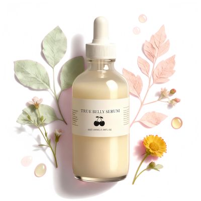 Kcaonni True Belly Serum - Organic Firming & Cellulite Appearance & Hydrating Belly Oil for Stretch Mark, Belly Oil For Pregnant Women, Promotes Skin Nourishment & Suppleness, 100ml (1PCS)