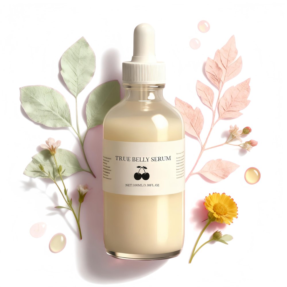 Kcaonni True Belly Serum - Organic Firming & Cellulite Appearance & Hydrating Belly Oil for Stretch Mark, Belly Oil For Pregnant Women, Promotes Skin Nourishment & Suppleness, 100ml (1PCS)