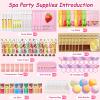 160 PCS Spa Party Supplies for Girls Women, Include Facial Mask, Hand Creams, Lip Balms, Eye Mask, Lip Mask, Foot Bath Bombs, Mothers Day Gift, Sleepover Party Favors Bulk Gifts for Girls Women view 2