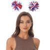 JEATHA Foil Strips Pom Pom Headband Tinsel Fashion Headband Hair Accessory for Women Red White Black One Size view 2