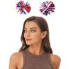 JEATHA Foil Strips Pom Pom Headband Tinsel Fashion Headband Hair Accessory for Women Red White Black One Size view 3