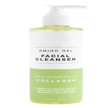 Amino Gel Sea Minerals & Collagen Facial Cleanser, All Skin Types, 8 fl oz