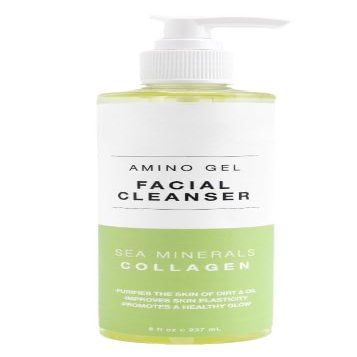 Amino Gel Sea Minerals & Collagen Facial Cleanser, All Skin Types, 8 fl oz