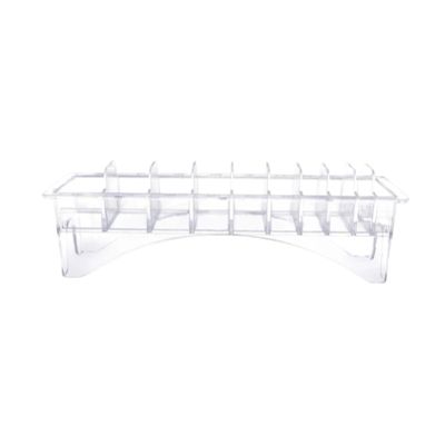 8 Grid Guide Limit Comb Holder Hair Clipper Storage Box Hair Supplies Plastic Blade Organizer Case Barber Salon Hairdressing Too