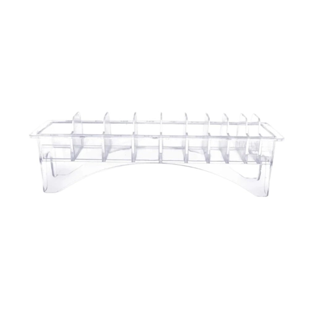 8 Grid Guide Limit Comb Holder Hair Clipper Storage Box Hair Supplies Plastic Blade Organizer Case Barber Salon Hairdressing Too