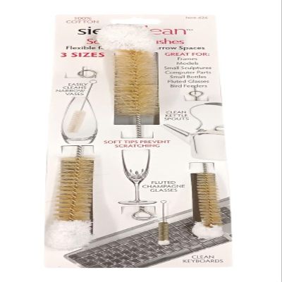 Replacement for fits Siege Clean Soft Tip Brushes, 3 Sizes, 100% Cotton, 626