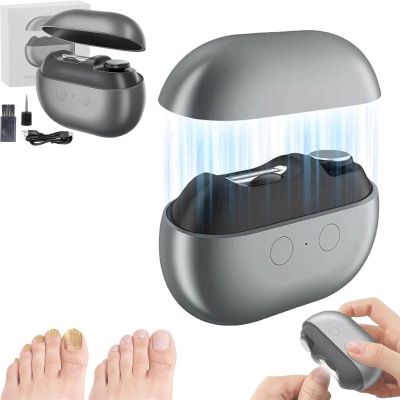 2026 New 3 in 1 Automatic Electric Nail Clippers for Seniors with Polishing and Led Light, Painless Toenail Trimmer for Thick Nails, Arthritis, Low Vision (Black)