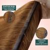 Easyouth 24 Inch 100g Butterfly Weft Hair Extensions Human Hair Copper, Butterfly Weft Human Hair Extensions Copper, for Long Straight Hair, for Daily Wear, Genius Wefts Extension Real Human Hair view 3