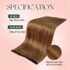 Easyouth 24 Inch 100g Butterfly Weft Hair Extensions Human Hair Copper, Butterfly Weft Human Hair Extensions Copper, for Long Straight Hair, for Daily Wear, Genius Wefts Extension Real Human Hair view 4