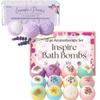 Lavender Inspire Flower & Dreams Bath Bombs for Women Bundle - Enjoy These 2 top Selling Bath Bomb Sets That Make The Perfect Bath Bombs for Girls Gift view 1