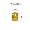 Aluminum Dread Locks 400pcs Golden Silver Aluminum Rings Micro Hair Dread Braids Beads Cuffs Adjustable Hollow For Hair Accessories(Blue) view 3
