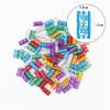 Aluminum Dread Locks 300pcs Mixed Color Plated Hair Ring Braid Dreadlocks Adjustable Metal Tube Lock Dread Beads Accessories for Styling(JFH10 300pcs) view 2