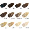 ALLUREMOUR Blonde Brown Hair Toppers Middle Part Women Human Hair Topper With Lace Base Clips In Hair Extensions (25 CM,02_7X11) view 4