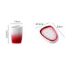 Gradual Red Bathroom Five-Piece Ceramic Toiletry Four-Piece Bathroom Set Wedding Gargle Cup view 4