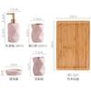Ceramic Toiletries 4-Piece Nordic Toiletries 4-Piece Bathroom Gift Set Mouthwash Cup view 4