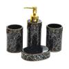 Bathroom Toiletries 4-Piece Toiletries Bathroom Items Ceramic Household Items Lotion Bottle Toothbrush Holder view 1