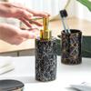 Bathroom Toiletries 4-Piece Toiletries Bathroom Items Ceramic Household Items Lotion Bottle Toothbrush Holder view 3