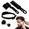 4PCS Blend Friend Fade Comb Set,Barber Fade Comb, Self Haircut Kit for Men, Haircut Gradient Hair Comb Compatible withall Hair Clippers Barber Accessories,for Home,Salon (Black) view 1