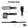 4PCS Blend Friend Fade Comb Set,Barber Fade Comb, Self Haircut Kit for Men, Haircut Gradient Hair Comb Compatible withall Hair Clippers Barber Accessories,for Home,Salon (Black) view 3