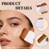 3 Pcs Flat Foundation Brush and Makeup Mirror, Travel Makeup Brushes Kit Women Daily Use view 4