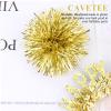 CAVETEE Birthday Crown for Women, Happy Birthday Headband, Glod Glitter Pom Pom Hair Hoop, Party Hair Accessory for Women & Girls view 4