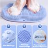 Acmefun Saker Shower Foot & Back Scrubber Massage Pad - Non-Slip Foot Cleaning & Massage Pad with Wall Mounted Slip Suction Cups for Use - 9.811.8 in (Brown) view 4