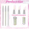 9pcs Eyeliner Brushes Art Fine Point Eyeliner Brush Makeup Gel Eyeliners Brush Water Activated Graphic Cosmetic Liner Wands Applicator for Wet Powder Liquid Gel view 2