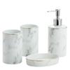 Marble Ceramic Bathroom Four-Piece Mouthwash Set Home Hotel Supplies view 1