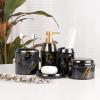 Bathroom Supplies Marble Pattern Five Piece Set view 2